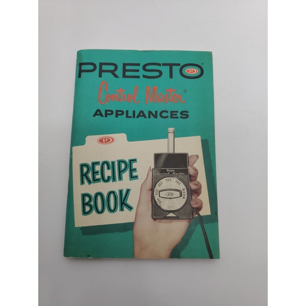 Presto Control Master Appliances Instructions Recipes Recipe Book 1960 Ephemera
